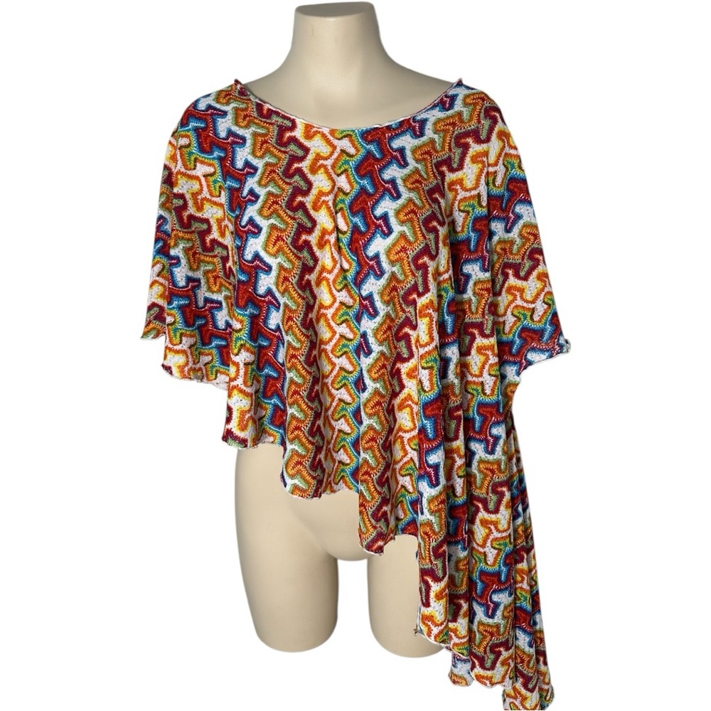 Colorful Patterned Women's Cardigan - Picture 3 of 5